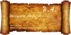 Weigang Atád névjegykártya